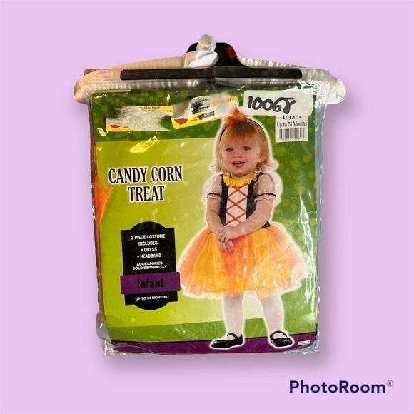 𝅺Candy Corn Baby Toddler Yellow & Orange Costume Size 12 - 24 Months - Picture 2 of 4